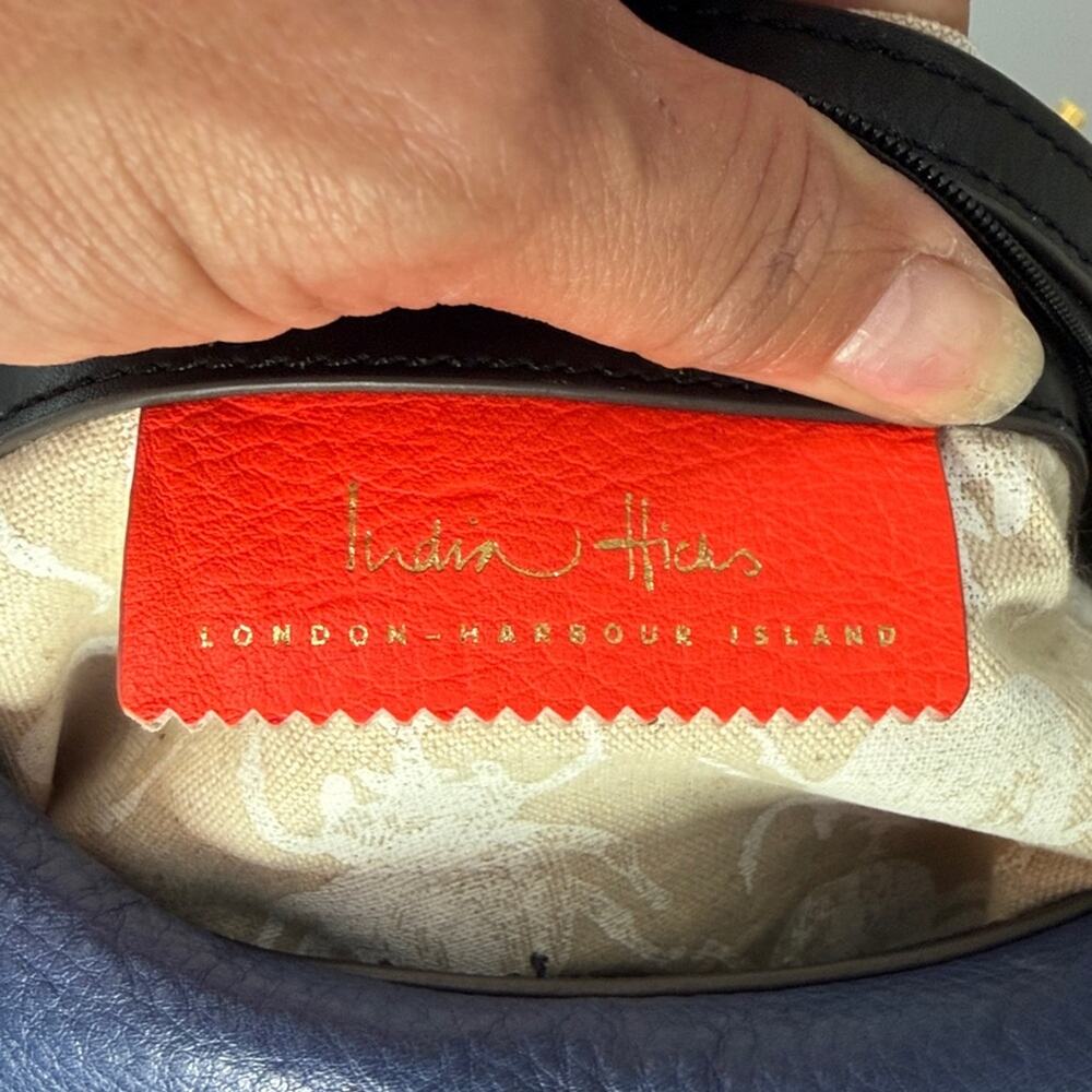 India Hicks Navy Isabella Hobo Bag - Picture 11 of 15